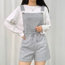 [밴딩|허리끈조절o] 레비 멜빵 숏 팬츠