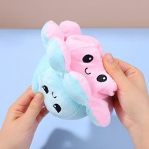 남자 아기 애착 인형 신기한 반전 표정 기분 변신 양면 대왕 문어 봉제 인형 말랑이 감정 리버시블 귀여운