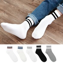 국산 남자 라인 스포츠 양말 10켤레 / 남성 캐쥬얼 면 운동양말
