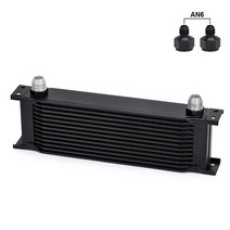 WLR RACING - 13 row 영국식 알루미늄 호환 엔진 변속기 오일 쿨러 열 WLR7013, 01 with 2an6 fittings