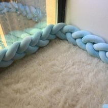 범퍼 침대 패드 아기 가드 토퍼 부드러운 면 소재 신생아 2M 브레이드 매듭 쿠션 유아용 침구 요람 장식, [06] 400071