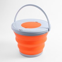 워터풀 접이식 버킷(10L) (오렌지) 낚시 세차물통, 단품, 10L