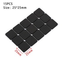 1-24PCS 안티 슬립 범퍼 댐퍼 가구 다리 피트 펠트 패드 두꺼운 자기 접착 매트 의자 테이블 프로텍터 시끄러운, [04] 25X25mmX15pcs