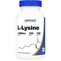 뉴트리코스트 L-리신 1000mg 타블렛, 120개입, 1개, 120정