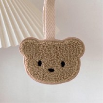 곰돌이 어린이집 가방 이름표 유치원 네임택 2개 여행준비물 여행필수아이템 도난방지태그 러기지택