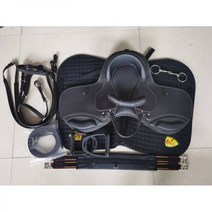 말안장 승마 안장 고급 소가죽 패드 세트, 03) 12