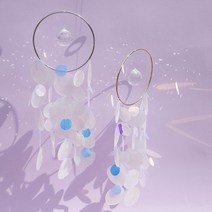 솜씨키트 썬앤자개 모빌 집콕 취미 썬캐쳐 DIY 드림캐쳐 자취방 꾸미기 홈 인테리어, 실버+골드