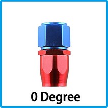 범용 AN4 AN6 AN8 AN10 AN12 알루미늄 오일 연료 스위블 호스 엔드 피팅 어댑터 키트 0 °/45 °/90 °/12, 05 Red blue 0_03 AN8