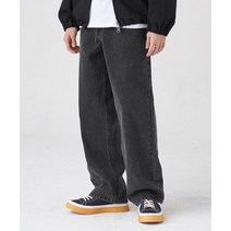 TOFFEE 모어 와이드 데님 팬츠 (DEEP GREY) MORE WIDE DENIM PANTS (DEEP GREY)