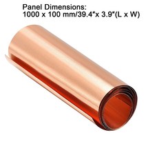 구리 시트 롤 금속 호일 플레이트 1000mm x, 한개옵션0