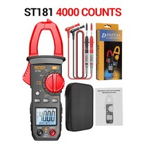 전류계 접지저항측정기 절연저항계 ST181 4000/6000 카운트 디지털 클램프 미터 AC 전류 멀티 전압 테스터, 01 ST181