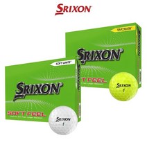 [던롭코리아 정품] 스릭슨 소프트필 13 2피스 골프공 컬러볼, 화이트, 선택완료