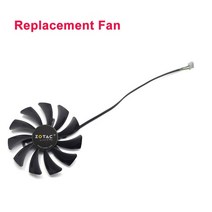 쿨링팬 컴퓨터팬 85mm t129215sh t129215su dc12v 0.30amp 4pin 냉각 팬 zotac geforce n1060ixoc 6gd gtx 1060 3gb, 교체 팬