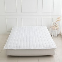 [에프엔비]알러지케어 논슬립 고정밴드 사계절 누빔 매트리스 침대 이불패드 카페트 슈퍼싱글/퀸, 그레이