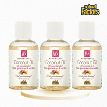 내츄럴팩터스 우먼센스 코코넛오일 로즈제라늄 에센셜 오일 115ml 3병