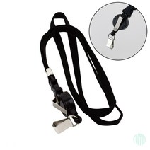 명찰 목걸이줄 릴홀더 한쪽 검정 명찰목걸이 명찰목걸이줄 늘어나는 명찰줄 명찰 줄