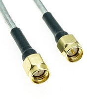 N 암 잭 벌크 헤드 SMA 수 플러그 커넥터 RG402 RG-402 세미 플렉시블 동축 케이블 0.141 quot50ohm 블루, [20] 20M