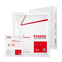 3개 필터렉스 PM0.3 헤파 로체 이노베이션 차량용 에어컨필터, 기아, 3개-로체이노베이션 08~10(S112)