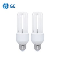 GE 국산 삼파장전구 20W 30W 전구색 2개입 E26 EL 형광 램프, 20W 전구색 2개입