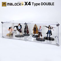 아크릴장식장 피규어장식장 건담 프라모델진열장 레고보관케이스 엠블럭 스페셜 X4타입 더블 1칸형(앞/뒤덮개포함), 스페셜X4타입 더블B 1칸형(가로형), 6)프리미엄 흰색+크롬