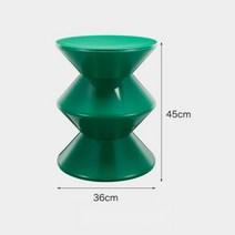 모던 사이드 테이블 모래시계 의자 협탁 미니 테이블 현관의자 침대 옆 사이드 테이블, Tall그린
