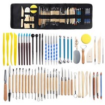 건담 공구 궁극니퍼 보관 가방 포함 DIY 엠보싱 클레이 조각 볼 스타일러스 도트 폴리머 도구 모델링 키트, 01 라이트 그레이