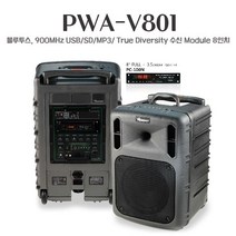 빅보스 PWA-V801 1채널 300W 포터블앰프 충전용앰프 휴대용앰프 행사용앰프 PWA-VN801, 핀