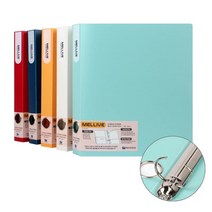 A4 3공 삼공 바인더 3cm D링 디링 서류 문서 유색 컬러 파일 화일 pp 바인더, 민트