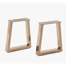 (높이40cm)거실장 소파테이블 벤치의자용 로즈골드 다리부속(2개 SET) 부품 가구 철재