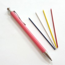 행복한다이세상 홈패션 미싱 재봉틀 수예 자수 퀼트 부자재 모음 일부상품 가격인상, E-43. 샤프형 초크펜 빨강
