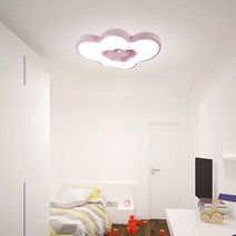 에이티 led 구름 별 하트 어린이 핑크 방등