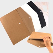 서류화일 포켓화일 서류 상장 보관 똑딱이 부동산계약서 A4 파일 케이스, 황색1P
