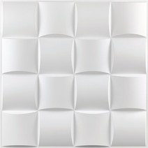 세라믹사이딩 메탈사이닝 아트월 3D 입체 벽 스티커 장식 거실 벽지 벽화 방수 패널 금형 욕실 주방 30x3, 11 J_02 1 Piece-Matt white