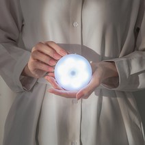 모락 넬리 LED 원형 회전 무선 현관 센서등 MR-NELLI07, 주광색