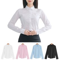 [카인덤] 여자 기본 면접 흰남방 여성 고급 셔츠 블라우스