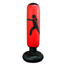 샌드백거치대 샌드백 걸이 아파트 160cm 풍선 권투 펀칭 백 성인 펀치 백 어린이 kidsfreestanding 피트니스 권투 장비, 02 Red
