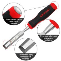 끌 목공 공구 WISEUP 1pcs 6 ~ 38mm 플랫 우드 치즐 목공 도구 전문 크롬 바나듐 스틸 인체 공학적 그립, 01 평면 정_01 6mm