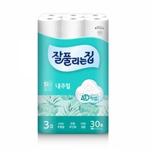 미래생활 잘풀리는집 깨끗한3겹 내추럴 화장지 25M x 30롤, 1팩