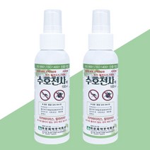 수호천사 100ml 천연 유래 이카리딘 모기기피제 진드기기피제, 수호천사(7%) 100ml+100ml
