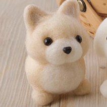 양모펠트 니들펠트 DIY만들기 패키지 SET 베이지 강아지, 베이지 강아지 (패키지 SET)