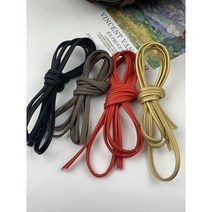 가죽실 1야드 소분 5mm 습식 가죽끈 레자 인조 끈 마크라메 가죽가방만들기, 레드