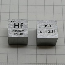 간 간즈 GAN 고순도 금속 원소 큐브 10mm 크기 1cm, 하프늄 1pc