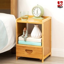 JS리빙 협탁 침대 거실장 미니 거실 서랍장 사이드 테이블 엔틱 수납장 선반 모던 침실 보조 수납 인테리어 베드 2단 우드 원목 R_88 25*29*40, 1_단일상품_로티(사이드테이블)