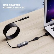 리지드내시경7mm Len USB 내시경 카메라 방수 1M 소프트 와이어 6 led 산업용 파이프 라인 검사 Spport PC, [01] 1m