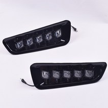 2개 LED 주간 실행 조명 턴 신호 노란색 DRL 12V 안개 램프 방수 포드 랩터 svt F-150
