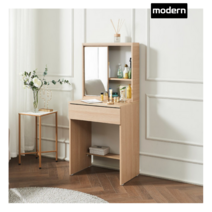 양품공작소 모던 거울화장대 600 서랍장 화장대 2Colors, 오크