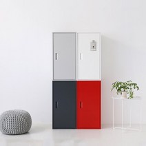 철제캐비넷 개인사물함 수납장 정리함 락커, 화이트