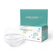 퓨어클린 일회용마스크 어린이용 (2BOX)_소형화이트, 100매