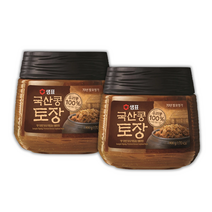 샘표 토장 된장 900g x 2 국산 우리 콩 맛있는 재래식 국내산 옛날 전통 된장 찌개, 샘표 국산콩 토장 900g x 2개