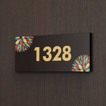 세경케이알 WNR065 호실판 아파트호실판 빌라 오피스텔 번호판 숫자판 모텔 호텔 여관 사무실 도어사인 현관문번호 문패, 포멕스